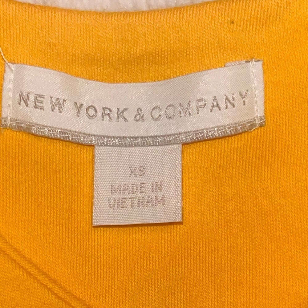 New York & Co Yellow Bodycon Dress - Picture 9 of 9